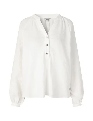 mbym - Bluse mit Ballonärmeln ESKI weiß - Gr. - XS