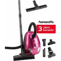 Hanseatic Bodenstaubsauger Turbo Düse, Parkettdüse, Staubbeutel Wechselanzeige, 700 W, mit Beutel, inkl. 3 Jahre Herstellergarantie
