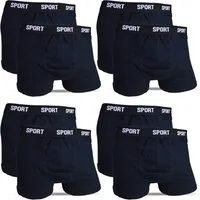 Socked Retro Boxer Herren Boxershorts (10-St) Sport, Unterhosen für Männer, Schwarz, Baumwolle, Elastan