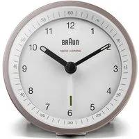 Braun Wecker Braun BC07PW-DCF Klassik Funkwecker Crescendo-Alarm,Schlummerfunktion