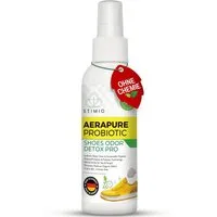 Stimio Geruchsentferner Innovatives Schuhdeo Spray Bio (1 Flasche, 1-St., Geruchsneutralisierer Schuhe, Probiotisch, ohne Chemie, antiallergen), natürlich und effektiv gegen Fuß- & Schuhgeruch, auch für Schuhschrank