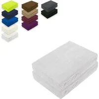 EXKLUSIV HEIMTEXTIL Spannbettlaken Doppelpack Frottee Spannbettlaken, Frottee, Gummizug: rundum