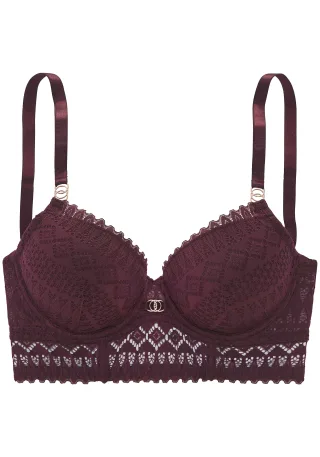 LASCANA - LASCANA Schalen-BH bordeaux - Gr. - 75C