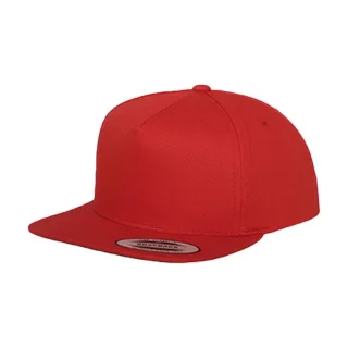 Flexfit - "Classic" Snapback Mütze 5 Segmente (Rot)