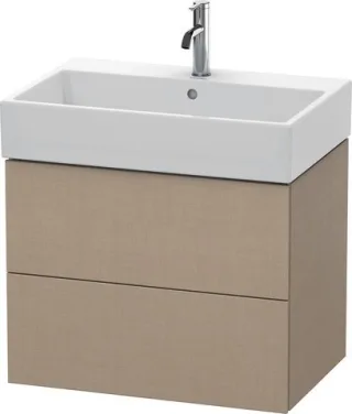 Duravit L-Cube Waschtischunterbau wandhängend Leinen Matt 684x459x544 mm - LC627607575 LC627607575