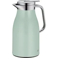Alfi Isolierkanne SKYLINE, mit Hartglaseinsatz und ergonomischem Griff, 1 l, (1-St), 12h heiß & 24h kalt, Drehverschluss mit bequemem Druckknopf