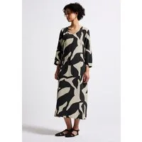 STREET ONE Midikleid mit grafischem Muster und 3/4 -Arm