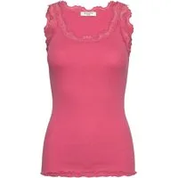rosemunde Spitzentop Babette Silk Top mit Seide Vintage-Spitzenbesatz, mit Rundhalsausschnitt, hoher Seidenanteil