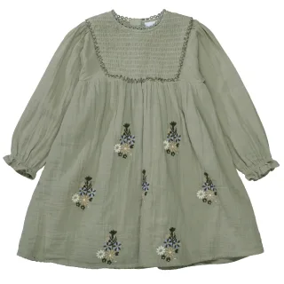 BASEFIELD - Md.-Kleid pastel olive - Gr. - 128/134