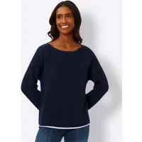 heine Strickpullover Pullover 3/4-Arm Feinstrick, Rippoptik
