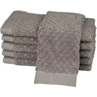 ROSS Gästehandtücher Harmony, Frottier (Packung, 6-St), 100 % Baumwolle, Hoch Tief Struktur, viele Farben
