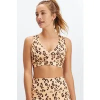 Fabletics Sport-BH ON-THE-GO MIDI SPORTS BRA II (1-tlg) mit Leopardenmuster