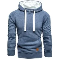 Amaci&Sons Kapuzenpullover LANSING Kapuzenpullover Herren Basic Kontrast Sweatjacke Pullover Hoodie Sweatshirt