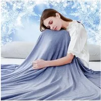 FOUORTUNATE-BEE Microfaserbettdecke Kühldecke 150x200 cm, Sommerdecke, Wendedecke, leichte Decke, Für Bett, Sofa, Reisen, Baby, Camping, atmungsaktive Kühldecke