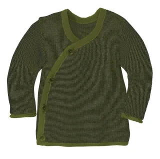 Disana Melange-Jacke 50/56 oliv-anthrazit