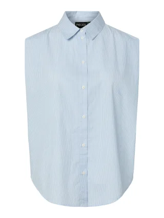 PIECES - PCGILIA SL SHIRT TOP WVN Cashmere Blue - Gr. - M