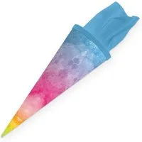 itenga Schultüte itenga Geschwister Schultüte 35cm Motiv REGENBOGEN WASSERFARBEN