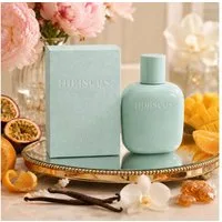 Fine Perfumery London Eau de Parfum Hibiscus Pour Femme, Fruchtig, tropisch, blumig, e100 ml, Hergestellt in Spanien, Damenduft