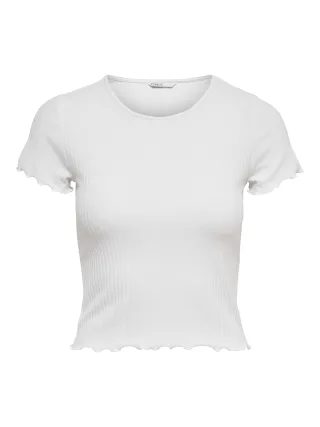 ONLY - ONLEMMA S/S SHORT TOP NOOS JRS White - Gr. - XS