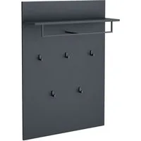 doporro Wandgarderobe Garderobenpaneel mit 5 Haken 108*78*21.6cm Gabo-01, mit Ablage