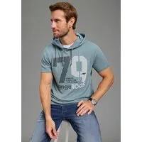 KangaROOS Kapuzenshirt mit Kapuze und angesetztem Bündchen, Halbarm-Design