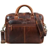 STILORD Aktentasche "Jerome" Echtleder Aktentasche Herren mit 16 Zoll Laptopfach, Laptoptasche Leder Arbeitstasche Männer Businesstasche Bürotasche