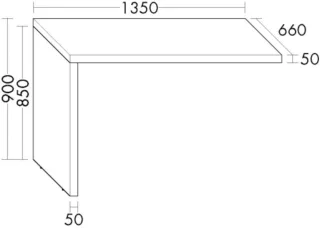 Burgbad Wamaverkleidung KPFL.Hgl/Furn. 900x1350x660 Asteiche Natur, WPDS135RA0343 WPDS135RA0343