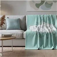 Wohndecke Lieblingsplatz 150x200 cm, Soft Mint Hygge Design, MTOnlinehandel, Cozy Wohngefühl für Zuhause, Vanlife und entspannte Auszeiten