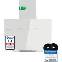 KKT KOLBE Wandhaube Dunstabzugshaube 60cm TRIO6025W Dunstabzugshaube 60cm TRIO6025W, Abzugshaube / Abluft / 60cm / Umluft / Weiß / Gestensteuerung / LED