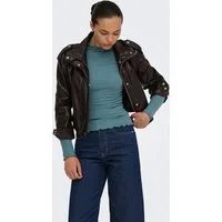 ONLY Langarmshirt ONLEMMA L/S HIGH NECK TOP Materialmix