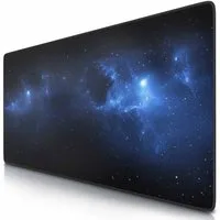 CSL Gaming Mauspad XXL Speed Mousepad 900 x 400 x 3 mm, große Tischunterlage (1-St), rutschfest, abwaschbar, Geschwindigkeit & Präzision, Stars Design