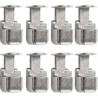 SO-TECH® Wandregalhalter Glasbodenträger E410 / E420 Fachbodenträger Schrankbodenträg, 8-tlg., verzinkt, mit Kippsicherung