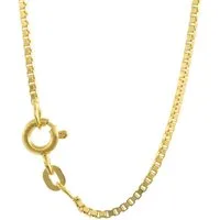 HOPLO Goldkette Goldkette Venezianerkette Halskette 1,2 mm - 38 cm 585-14 Karat Gold, Made in Germany