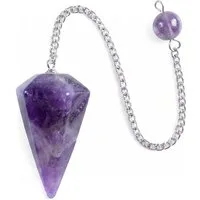 Lebensquelle Plus Edelstein Amethyst Pendel, geschliffen facettiert