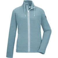 Killtec Strickjacke KOS 12 WMN FLX JCKT Elastische Damenjacke, gestreift, mit Kinnschutz und Taschen