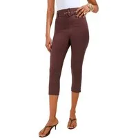 Friends Like These Caprihose Friends Like These Formende Capri-Hose mit Gürtel (1-tlg)