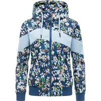 Ragwear Outdoorjacke Nuggie Block Flower modische Damen Freizeitjacke mit floralem Print