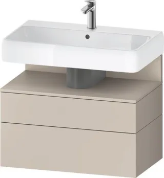 Duravit Qatego Waschtischunterbau wandhängend Taupe Matt 790x470x590 mm - QA4394091910010 QA4394091910010