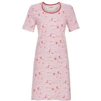Ringella Nachthemd Ringella Damen Kurzarm Nachthemd Streifen 100% Baumwolle (1-tlg) bequem, leicht, formstabil, bunte Farben