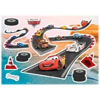 Komar Wandtattoo Cars Track - Größe 50 x 70 cm (9 St), selbstklebend, Wandsticker, Kinderzimmer