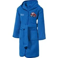 Erwin Müller Kinderbademantel Kinder-Bademantel mit Kapuze, Rückenlänge: 65 cm, Frottier, mit Kapuze/mit Aufsatztasche:, default, Walk-Frottier Uni/Motiv: Traktor