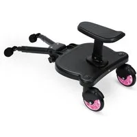 Clanmacy Buggyboard Buggy Board mit Sitz Trittbrett Hilfspedal Universal Kiddyboard