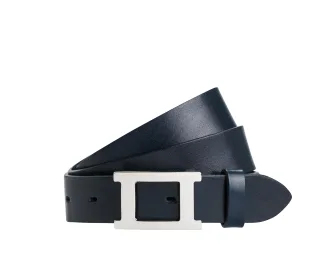 Vanzetti - 30 mm Vollledergürtel marine - Gr. - 90