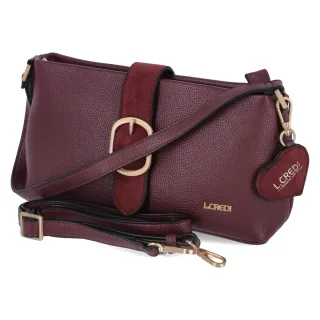 L.Credi Schultertasche SOLENN.AI - Gr.  - Rot - Synthetik