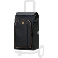 Andersen Einkaufstrolley Tasche Folke schwarz, Thermofach 15 Liter, wasserabweisend