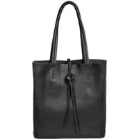 Caspar Schultertasche Mittelgroße Leder Shopper Damen Tasche - CLASSIC LINE - Modell No.814, casual, leicht & unempfindlich - 100% Echtleder - Handmade in Italy