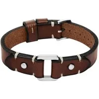 Fossil Armband Schmuck Geschenk Edelstahl Leder Armschmuck MACHINE