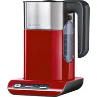 BOSCH Wasserkocher Styline TWK8614P, Abschaltautom., Überhitzungsschutz, Temperaturwahl, 1,5 l, 2400 W, Warmhaltefunktion, rot