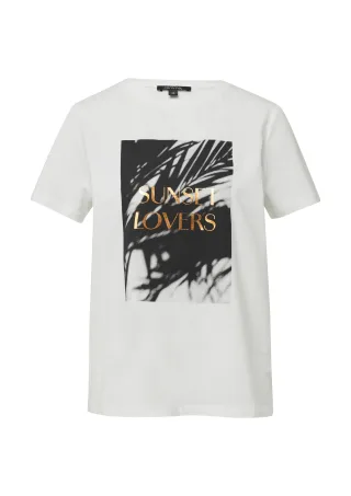 comma - T-Shirt weiß - Gr. - 36