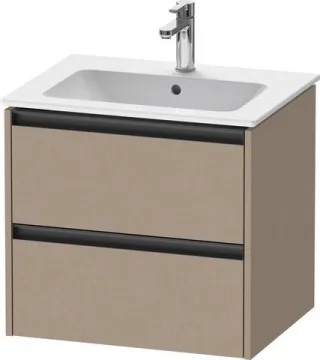 Duravit Ketho.2 Waschtischunterbau wandhängend Leinen Matt 610x480x550 mm - K25262075750000 K25262075750000